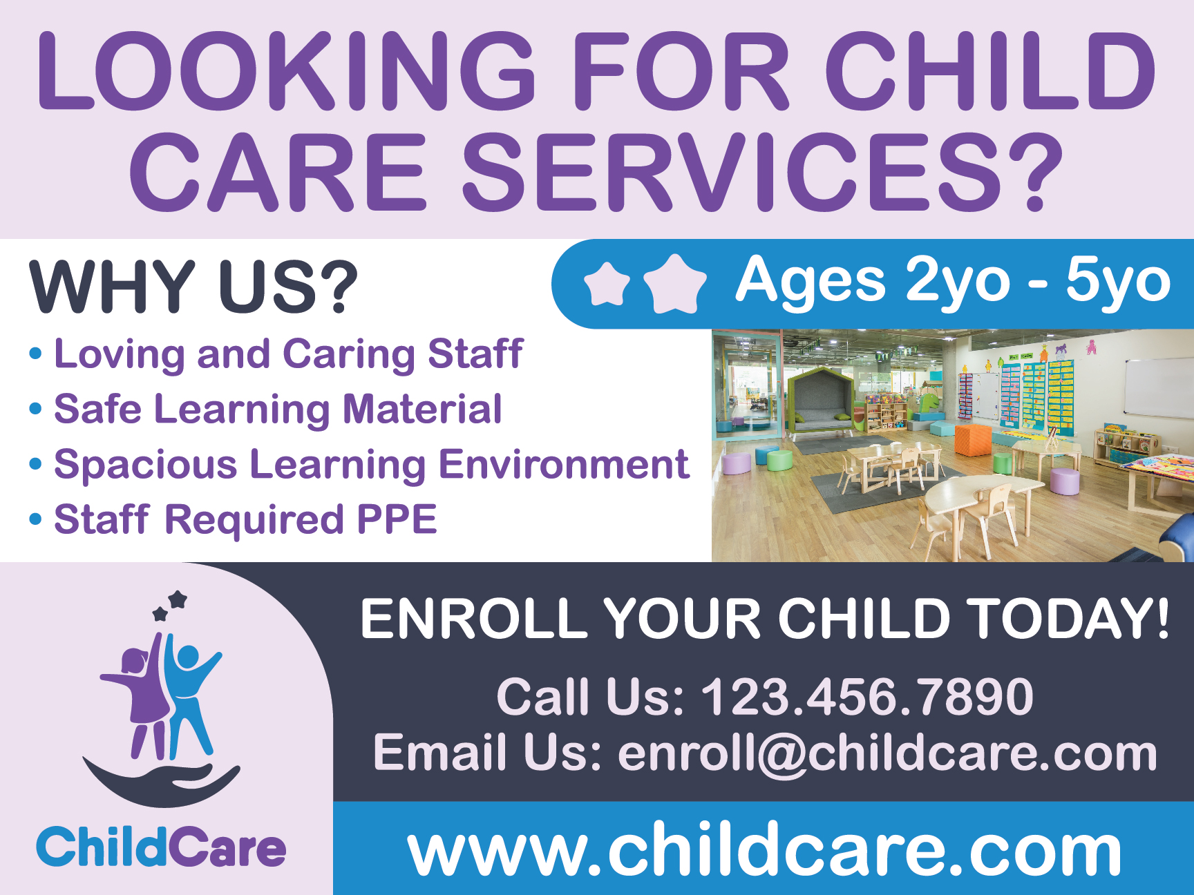 Child Care Services Yard Sign_Template