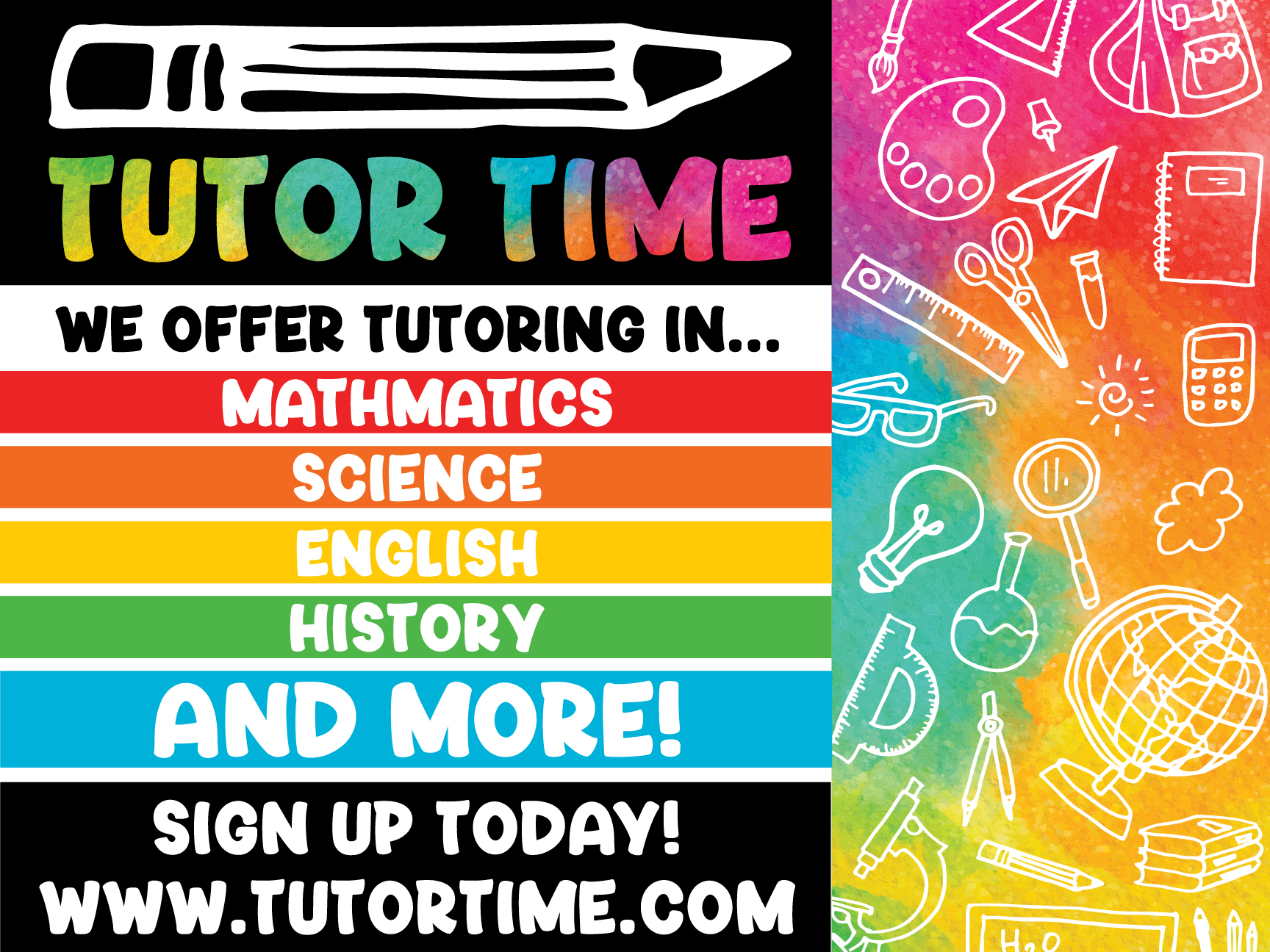 Tutoring Services_Yard Sign